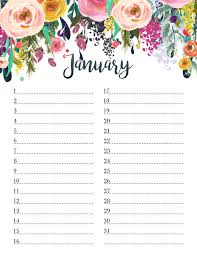 Classic monthly printable calendar template. Free Printable Farmhouse Perpetual Calendar The Cottage Market