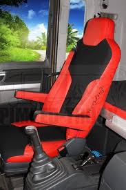 Truck Seat Covers For Man Tgx Tgs Red