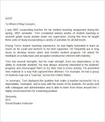 Sample Letter Of Recommendation For Teacher Teacher Letter