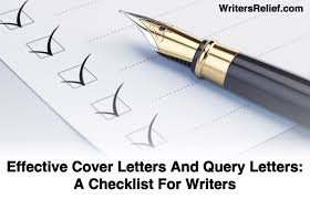Effective Cover Letters And Query Letters A Checklist For