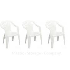 Plastic Garden Chairs Low Back Seat