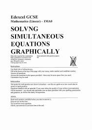 L5 Solving Simultaneous Equations