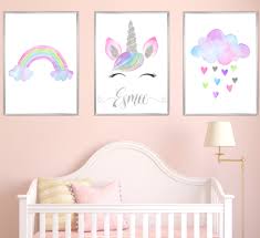 Baby Girl Bedroom Art Of 3 Pictures