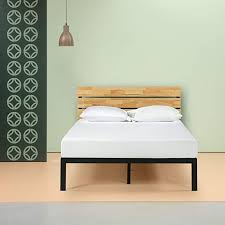 zinus sonoma metal wood platform bed