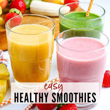 homemade healthy smoothies a