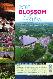 2016 Blossom Music Festival Aug 13 20 27 Sept 3 4