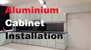 fully aluminium kitchen cabinet