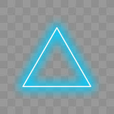 neon triangle effect png transpa