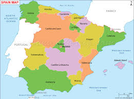 spain map map of spain mapa de espana