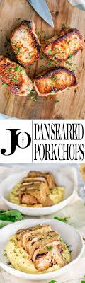 pan seared pork chops with gravy jo cooks