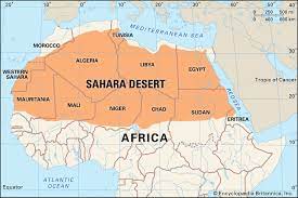 With an area of 3,600,000 sq mi, it is comparable in size to china or the united states, and it is one of the harshest. Sahara Location History Map Countries Animals Facts Britannica