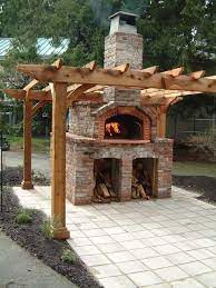 Backyard Fireplace Pizza Oven Outdoor