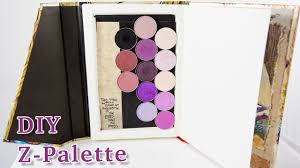 diy magnetic eyeshadow z palette from a