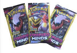 Pokemon TCG Unified Minds 3-Card Booster Pack - Walmart.com