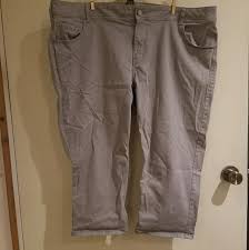 Lane Bryant Gray Silver Capri Pants Plus Size 26
