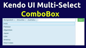 Kendo Ui Multiselect Combobox In Asp Net Mvc