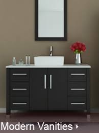 For a contemporary home, there's no better choice than a modern bathroom vanity.featuring sleek designs, stylish vessel sinks and minimal hardware, modern vanities offer all the trendy style you demand in a variety of sizes and finishes to match any decor. Modern Bathroom Vanities And Bathroom Cabinets With Free Shipping