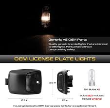 Vipmotoz Oe Style License Plate Light Tag Lamp Housing Assembly Replacement For 2005 2015 Toyota Tacoma 2000 2013 Tundra Pickup Truck
