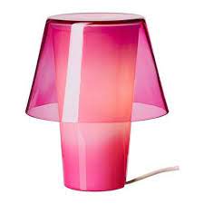 Hawick Table Lamp Pink Frosted