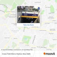 green park metro station in delhi