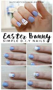 crazy easy diy easter bunny nails but