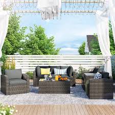 Wicker Outdoor Patio Sofa Set