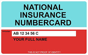 Powerful and easy to use. Replica National Insurance Number Card Printed On Hard Plastic Customisable Amazon Co Uk Stationery Office Supplies