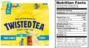 twisted tea nutrition facts sip
