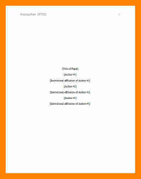   Free APA Title Page Templates  MS Word 