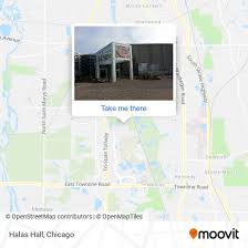 halas hall in lake forest by bus