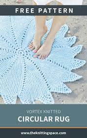 vortex knitted circular rug free