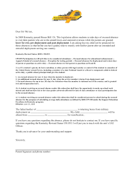 Parent Letter To School Deployment Absences