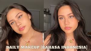 natural daily makeup look bahasa