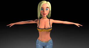 3D sexy cartoon girl model - TurboSquid 1636974
