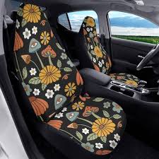 Retro Mushroom Car Seat Cover For Women