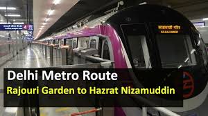 delhi metro route from rajouri garden
