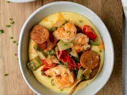 shrimp and grits with andouille sausage