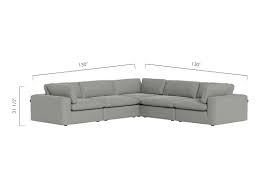 bloom modular sectional sofa gray