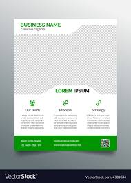Business Flyer Template Simple Green Design