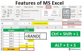 Features Of Ms Excel Top 9 Features