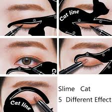 cat eye eyeliner card makeup stencils