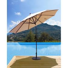 Auto Tilt Umbrella With Led Lights