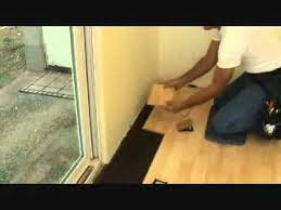 installing a hardwood floor connecting