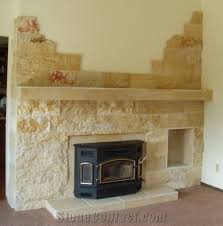 Splitface Sandstone Fireplace Design