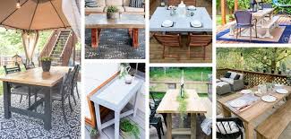 24 Best Diy Outdoor Table Ideas To