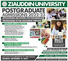 ziauddin university admissions 2023