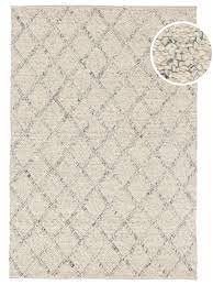 silver grey 160 x 230 cm wool rug