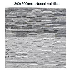 White Brick Stone Look Ceramic Wall