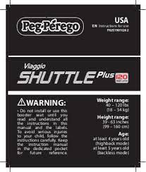 User Manual Peg Perego Viaggio Shuttle