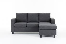 mini max corner sofa fabric grey